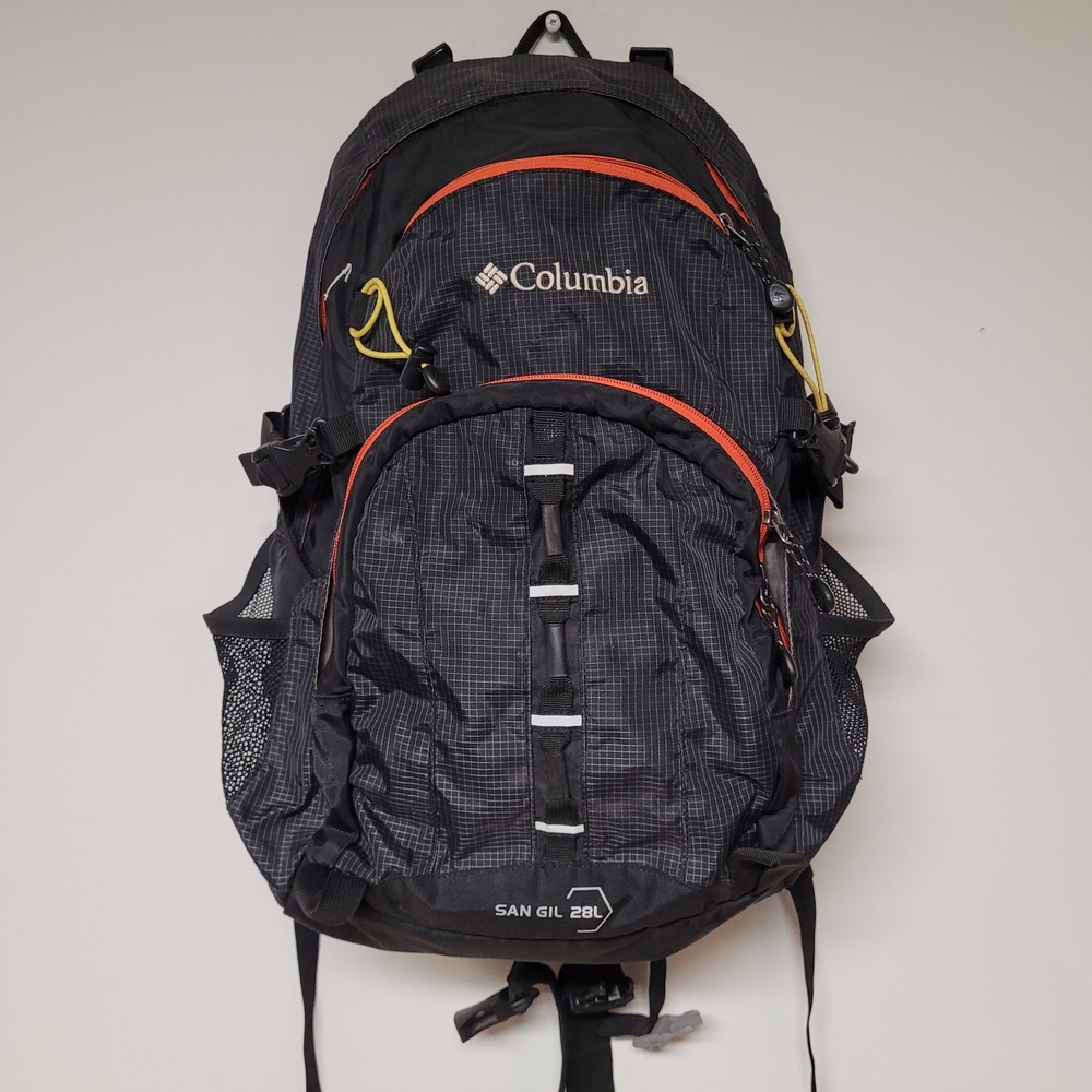 Columbia San Gil 28L Backpack Unisex OS Black Orange Technical Hiking Daypack